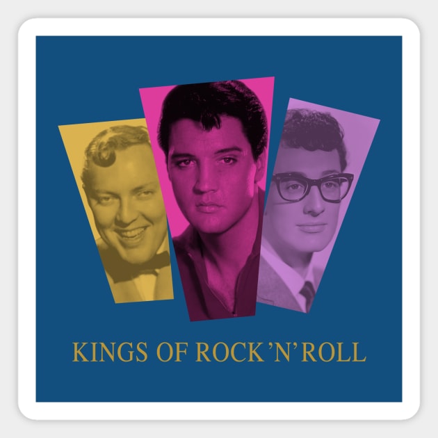 Three Kings Of Rock ‘n’ Roll Magnet by PLAYDIGITAL2020